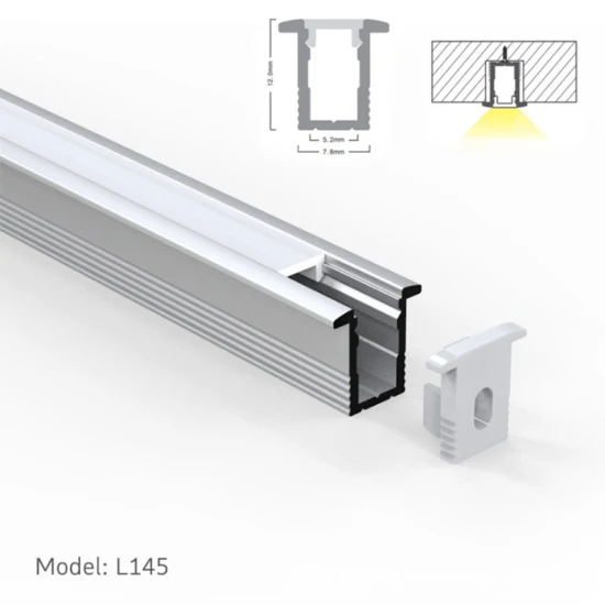Profil de canal en aluminium personnalisé pour LED, profil en aluminium LED
