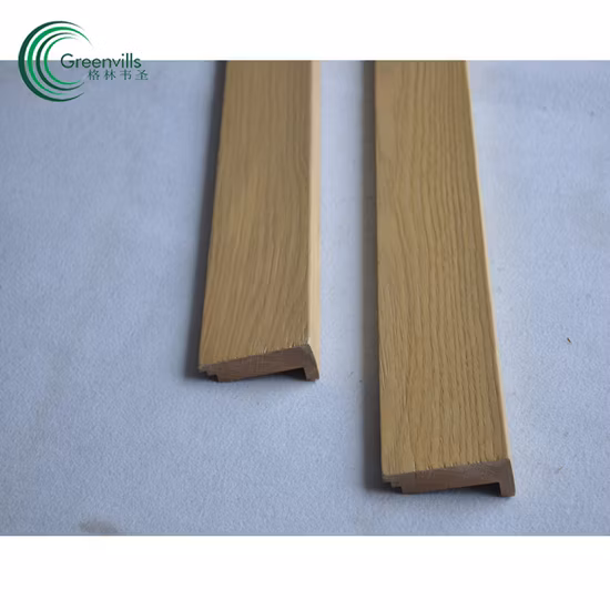 Nez de marche en chêne de couleur personnalisée avec couleur de revêtement de sol assortie