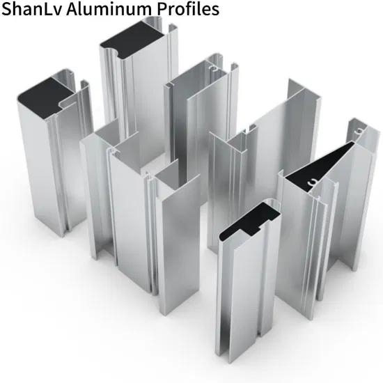 Profilé en aluminium d'extrusion d'aluminium 6063 personnalisé pour armoires de cuisine